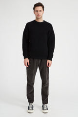 Signature Crew Neck Sweater - Black