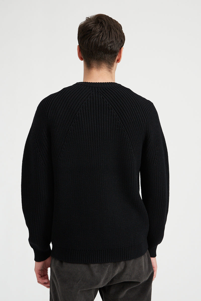 Signature Crew Neck Sweater - Black