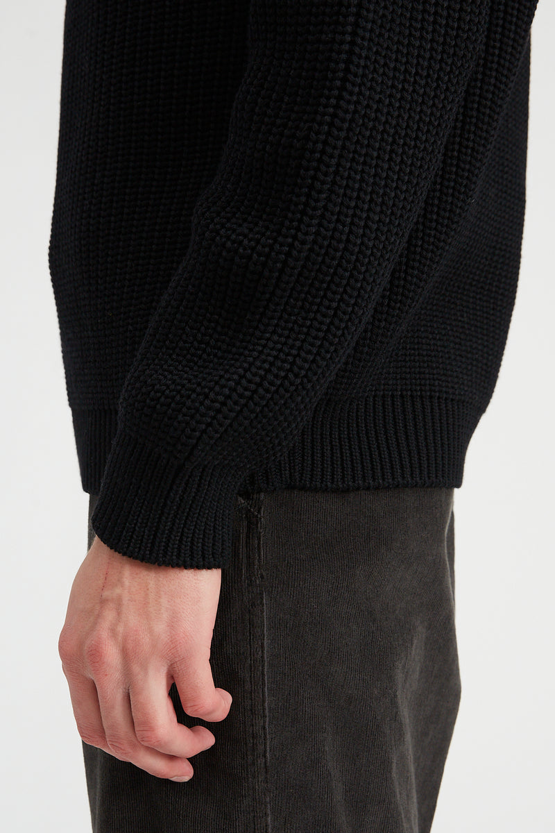 Signature Crew Neck Sweater - Black