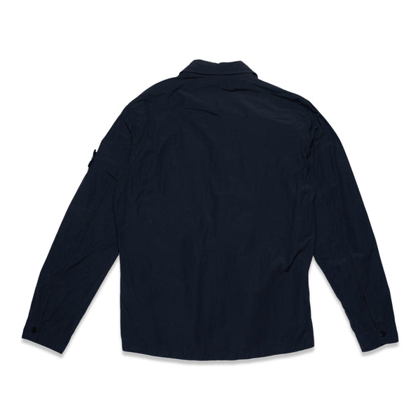 11102 Naslan Light Garment Dyed Overshirt - Black