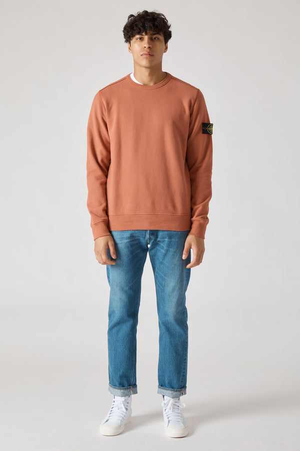 62720 Cotton Fleece Garment Dyed Sweatshirt - Rust