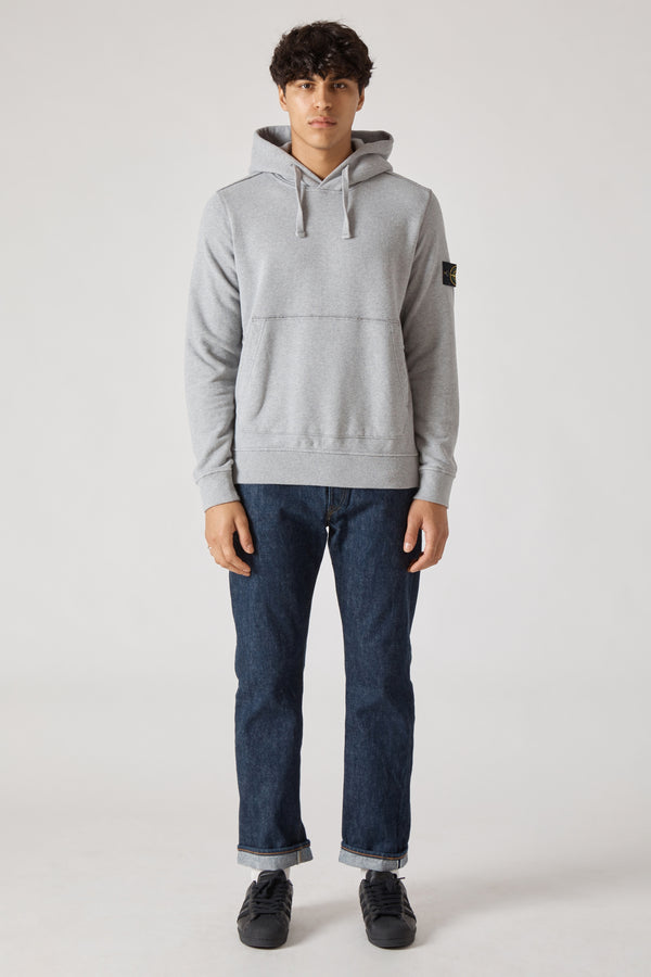 62820 Cotton Fleece Garment Dyed Hoody - Grey