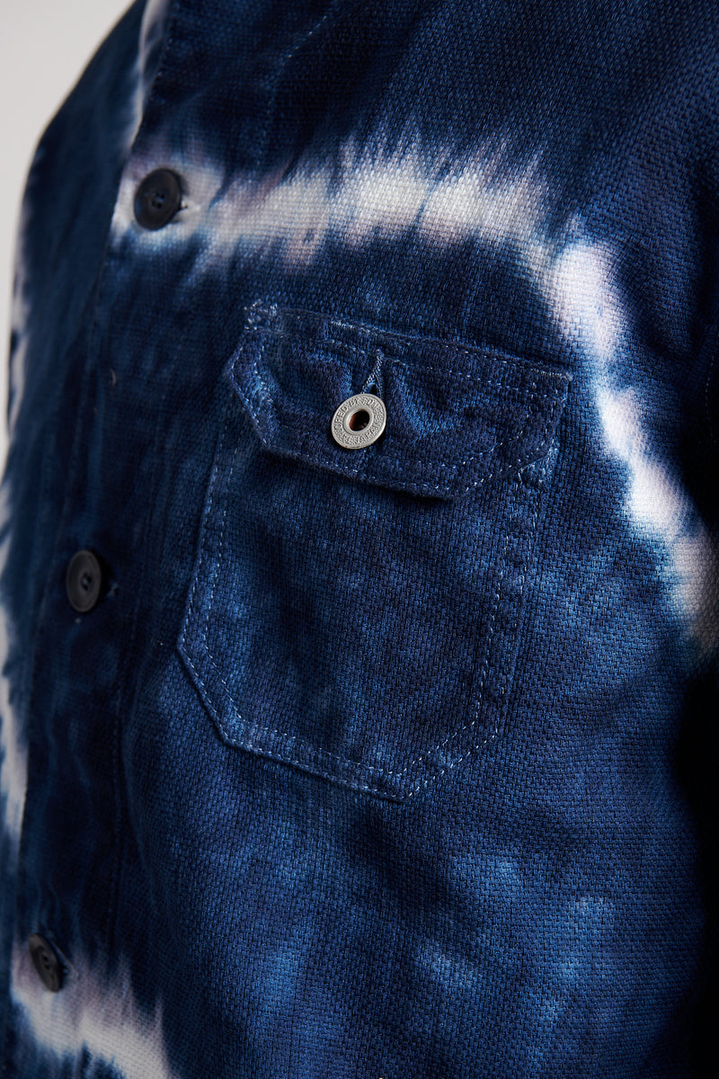 Tie Dye Coverall - Navy