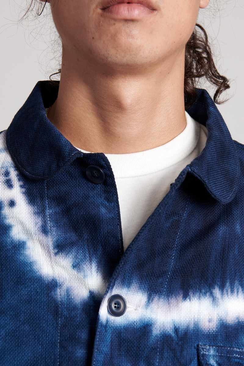 Tie Dye Coverall - Navy