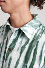 Tie Dye Military Shirt - Green