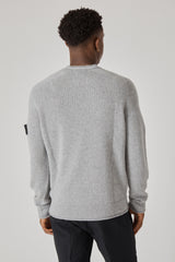 513A3 Lambswool Knit Sweater - Pearl Grey