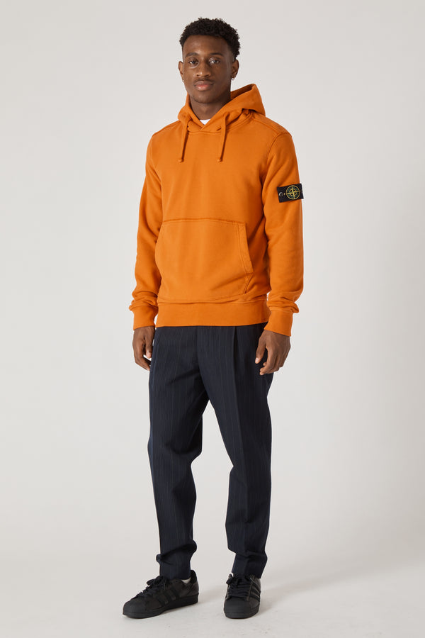 62820 Cotton Fleece Garment Dyed Hoody - Orange