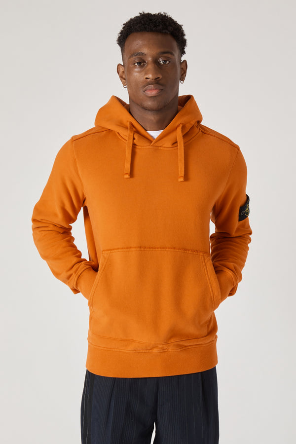 62820 Cotton Fleece Garment Dyed Hoody - Orange