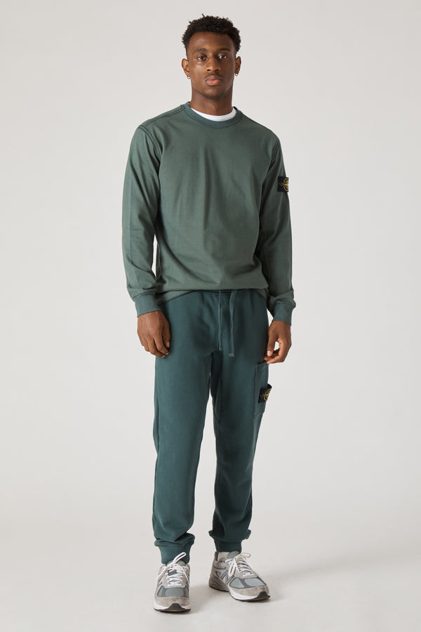 60320 Cotton Fleece Garment Dyed Sweatpants - Petrol
