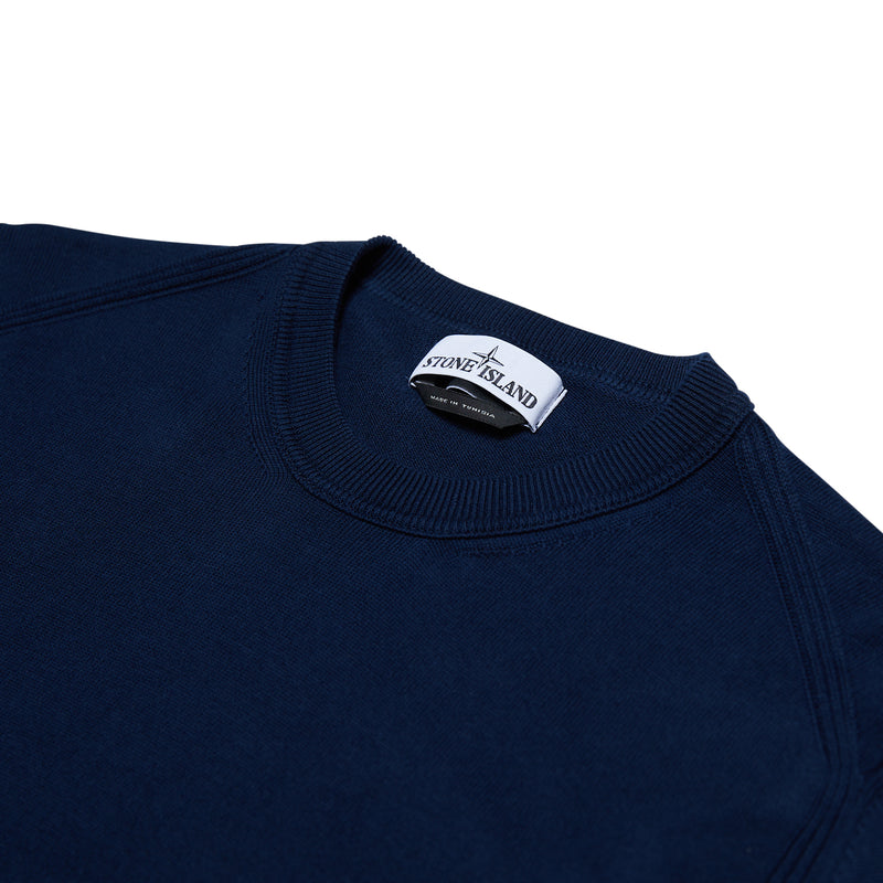 510B2 Soft Cotton Knit Sweater - Blue Marine