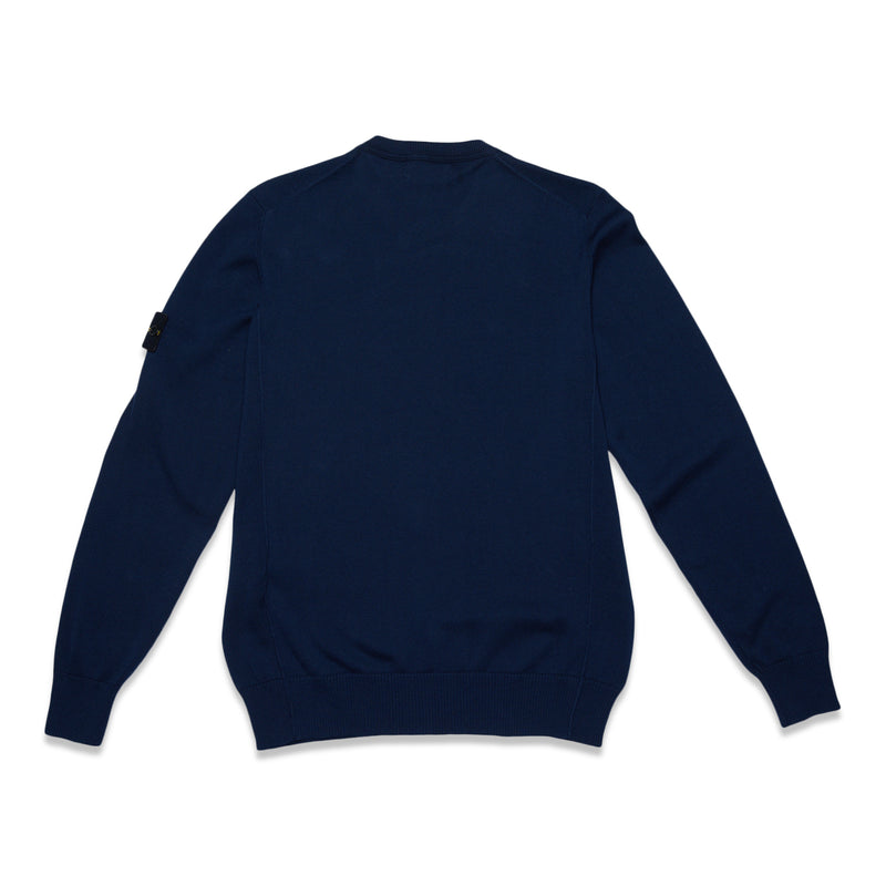510B2 Soft Cotton Knit Sweater - Blue Marine