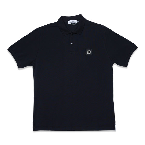 22R39 50/2 Cotton Pique Polo Shirt - Black