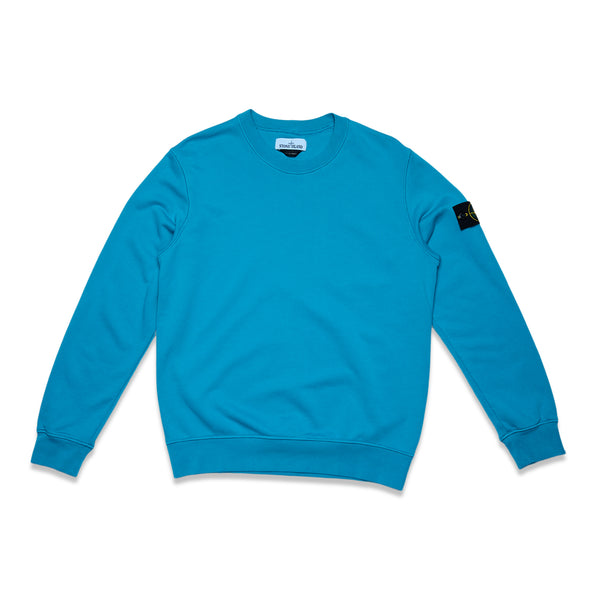 63051 Cotton Fleece Garment Dyed Sweatshirt - Turquoise